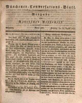 Münchener Conversations-Blatt (Bayer'scher Beobachter) Sonntag 23. August 1829