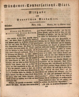 Münchener Conversations-Blatt (Bayer'scher Beobachter) Montag 19. Oktober 1829