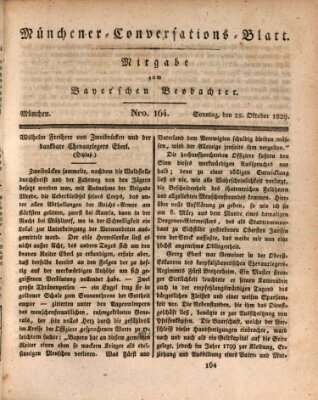 Münchener Conversations-Blatt (Bayer'scher Beobachter) Sonntag 25. Oktober 1829