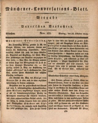 Münchener Conversations-Blatt (Bayer'scher Beobachter) Montag 26. Oktober 1829