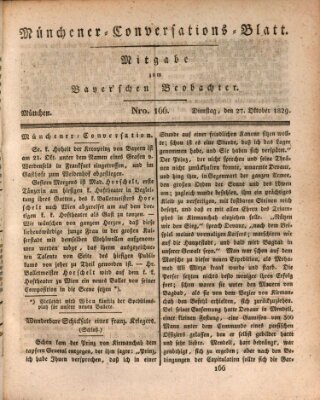 Münchener Conversations-Blatt (Bayer'scher Beobachter) Dienstag 27. Oktober 1829