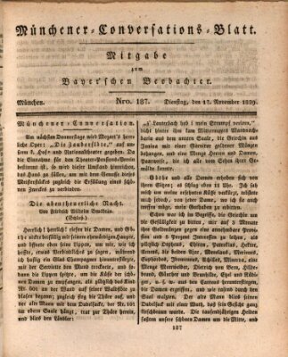 Münchener Conversations-Blatt (Bayer'scher Beobachter) Dienstag 17. November 1829