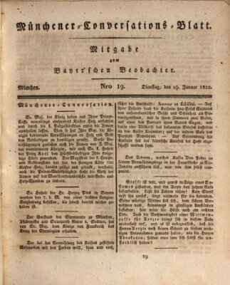 Münchener Conversations-Blatt (Bayer'scher Beobachter) Dienstag 19. Januar 1830