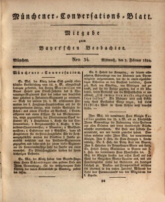 Münchener Conversations-Blatt (Bayer'scher Beobachter) Mittwoch 3. Februar 1830