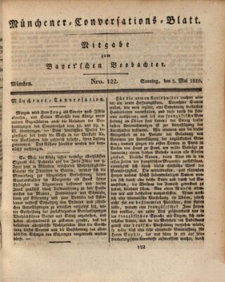 Münchener Conversations-Blatt (Bayer'scher Beobachter) Sonntag 2. Mai 1830