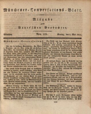 Münchener Conversations-Blatt (Bayer'scher Beobachter) Montag 3. Mai 1830