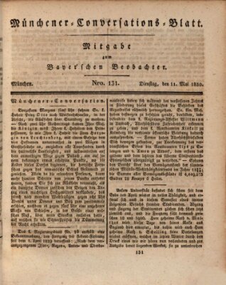 Münchener Conversations-Blatt (Bayer'scher Beobachter) Dienstag 11. Mai 1830