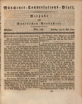 Münchener Conversations-Blatt (Bayer'scher Beobachter) Dienstag 18. Mai 1830