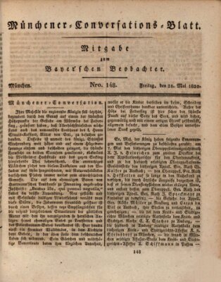 Münchener Conversations-Blatt (Bayer'scher Beobachter) Freitag 28. Mai 1830