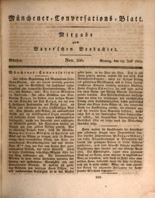 Münchener Conversations-Blatt (Bayer'scher Beobachter) Montag 19. Juli 1830