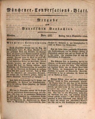Münchener Conversations-Blatt (Bayer'scher Beobachter) Freitag 3. September 1830