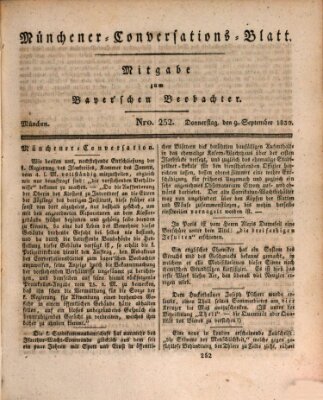 Münchener Conversations-Blatt (Bayer'scher Beobachter) Donnerstag 9. September 1830