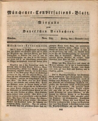 Münchener Conversations-Blatt (Bayer'scher Beobachter) Freitag 5. November 1830