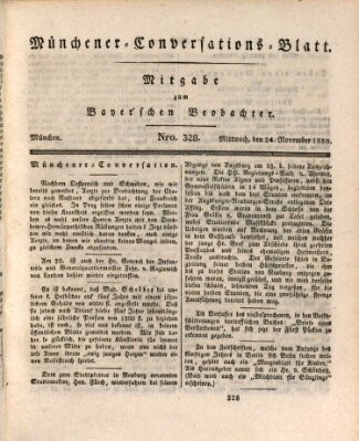 Münchener Conversations-Blatt (Bayer'scher Beobachter) Mittwoch 24. November 1830