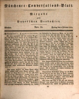 Münchener Conversations-Blatt (Bayer'scher Beobachter) Freitag 4. Februar 1831