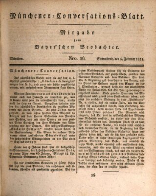 Münchener Conversations-Blatt (Bayer'scher Beobachter) Samstag 5. Februar 1831
