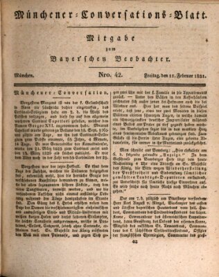 Münchener Conversations-Blatt (Bayer'scher Beobachter) Freitag 11. Februar 1831