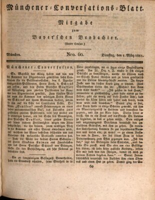 Münchener Conversations-Blatt (Bayer'scher Beobachter) Dienstag 1. März 1831