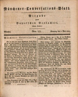 Münchener Conversations-Blatt (Bayer'scher Beobachter) Sonntag 1. Mai 1831