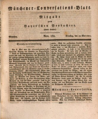 Münchener Conversations-Blatt (Bayer'scher Beobachter) Dienstag 10. Mai 1831