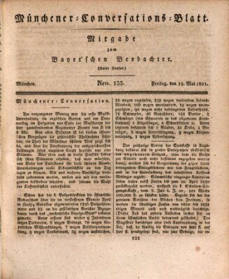 Münchener Conversations-Blatt (Bayer'scher Beobachter) Freitag 13. Mai 1831