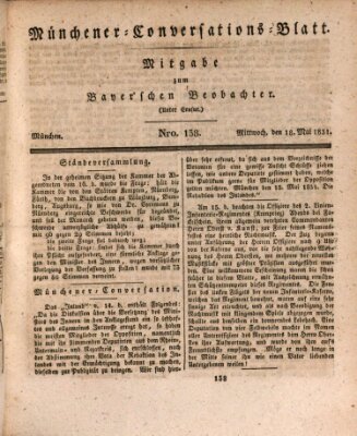 Münchener Conversations-Blatt (Bayer'scher Beobachter) Mittwoch 18. Mai 1831