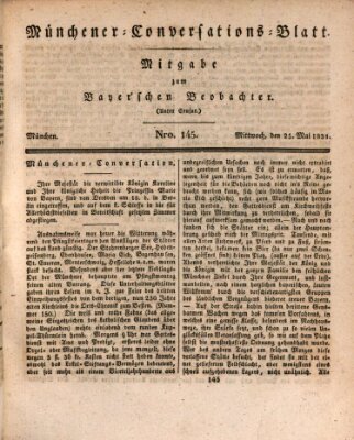 Münchener Conversations-Blatt (Bayer'scher Beobachter) Mittwoch 25. Mai 1831