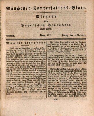 Münchener Conversations-Blatt (Bayer'scher Beobachter) Freitag 27. Mai 1831