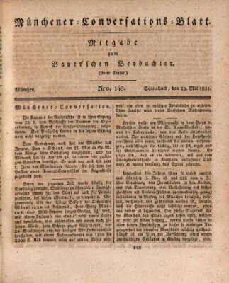 Münchener Conversations-Blatt (Bayer'scher Beobachter) Samstag 28. Mai 1831