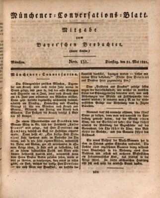 Münchener Conversations-Blatt (Bayer'scher Beobachter) Dienstag 31. Mai 1831