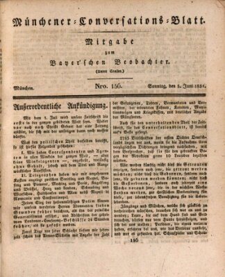 Münchener Conversations-Blatt (Bayer'scher Beobachter) Sonntag 5. Juni 1831