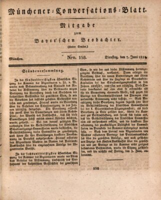 Münchener Conversations-Blatt (Bayer'scher Beobachter) Dienstag 7. Juni 1831