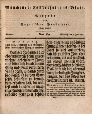 Münchener Conversations-Blatt (Bayer'scher Beobachter) Mittwoch 8. Juni 1831