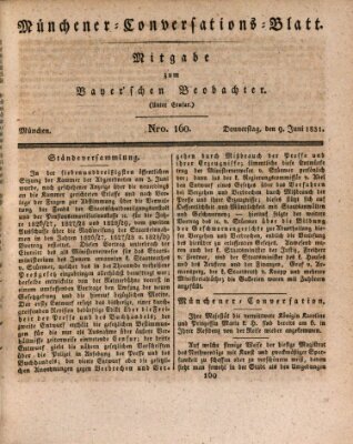 Münchener Conversations-Blatt (Bayer'scher Beobachter) Donnerstag 9. Juni 1831