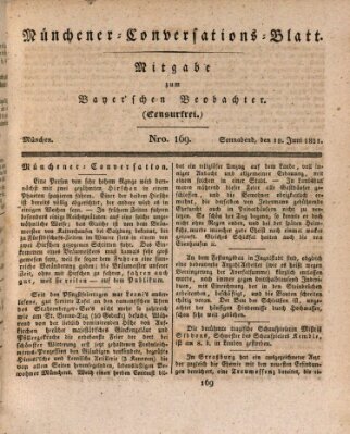 Münchener Conversations-Blatt (Bayer'scher Beobachter) Samstag 18. Juni 1831