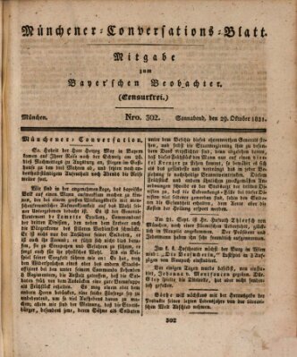 Münchener Conversations-Blatt (Bayer'scher Beobachter) Samstag 29. Oktober 1831