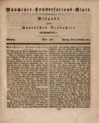 Münchener Conversations-Blatt (Bayer'scher Beobachter) Montag 31. Oktober 1831