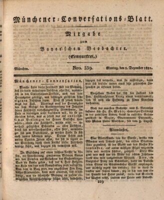 Münchener Conversations-Blatt (Bayer'scher Beobachter) Montag 5. Dezember 1831