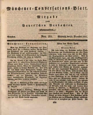 Münchener Conversations-Blatt (Bayer'scher Beobachter) Mittwoch 28. Dezember 1831