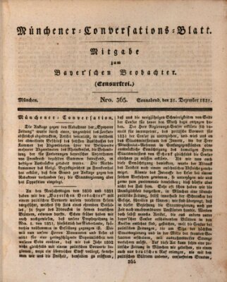 Münchener Conversations-Blatt (Bayer'scher Beobachter) Samstag 31. Dezember 1831