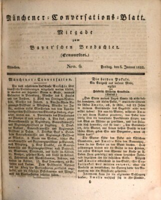 Münchener Conversations-Blatt (Bayer'scher Beobachter) Freitag 6. Januar 1832