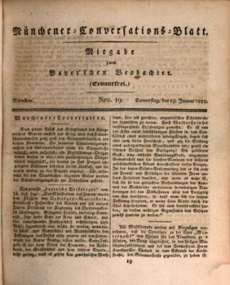 Münchener Conversations-Blatt (Bayer'scher Beobachter) Donnerstag 19. Januar 1832