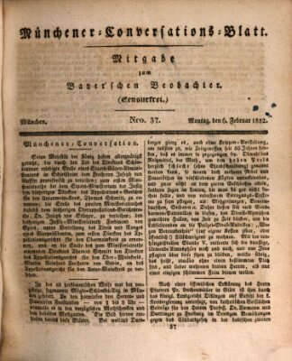 Münchener Conversations-Blatt (Bayer'scher Beobachter) Montag 6. Februar 1832