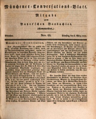 Münchener Conversations-Blatt (Bayer'scher Beobachter) Dienstag 6. März 1832