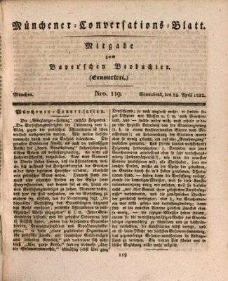 Münchener Conversations-Blatt (Bayer'scher Beobachter) Samstag 28. April 1832