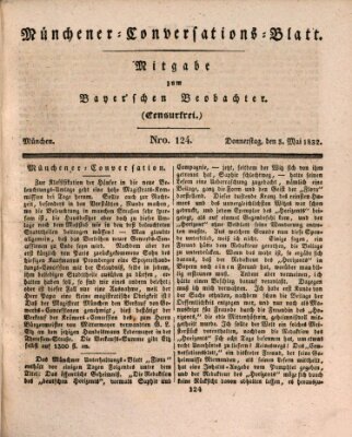 Münchener Conversations-Blatt (Bayer'scher Beobachter) Donnerstag 3. Mai 1832