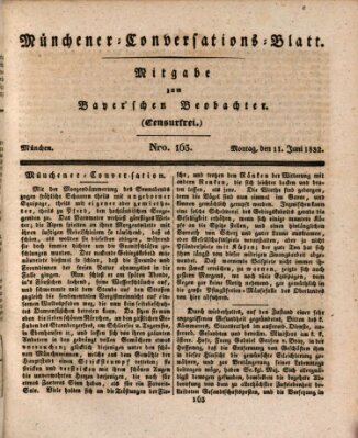 Münchener Conversations-Blatt (Bayer'scher Beobachter) Montag 11. Juni 1832