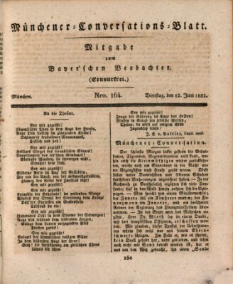 Münchener Conversations-Blatt (Bayer'scher Beobachter) Dienstag 12. Juni 1832