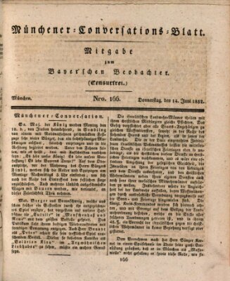 Münchener Conversations-Blatt (Bayer'scher Beobachter) Donnerstag 14. Juni 1832