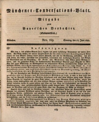 Münchener Conversations-Blatt (Bayer'scher Beobachter) Sonntag 17. Juni 1832